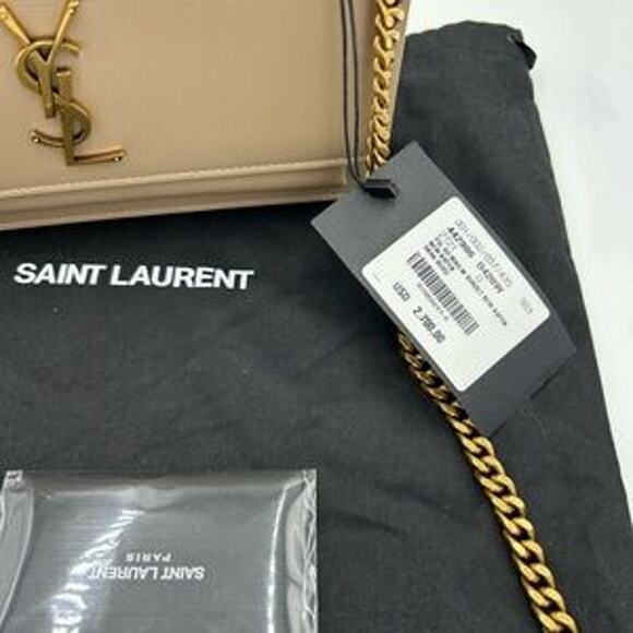 Women's Saint Laurent YSL Sunset medium Leather shoulder Bag made in Italy - Picture 7 of 14
